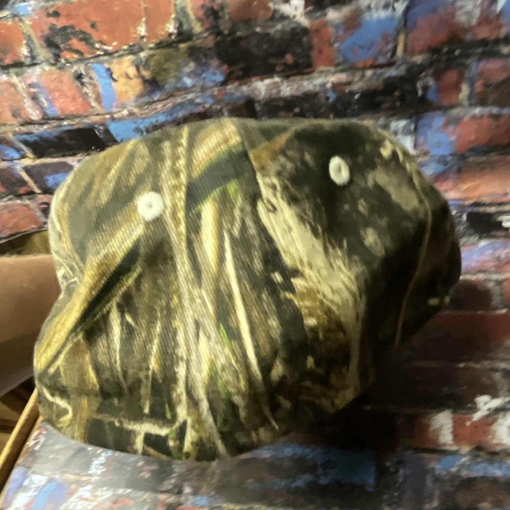 Duck Commander Camo lg/xl fitted Ball Cap Cotton Brown/Green distressed design - Picture 6 of 6